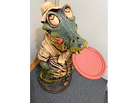 Krokodil - decor object - beeld - afbeelding 5 van  6