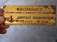 Kromhout scheepsmotor - afbeelding 3 van  11