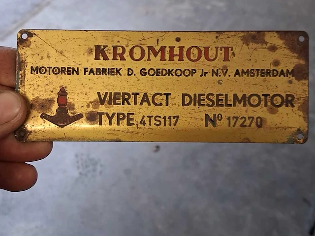 Kromhout scheepsmotor - afbeelding 3 van  11