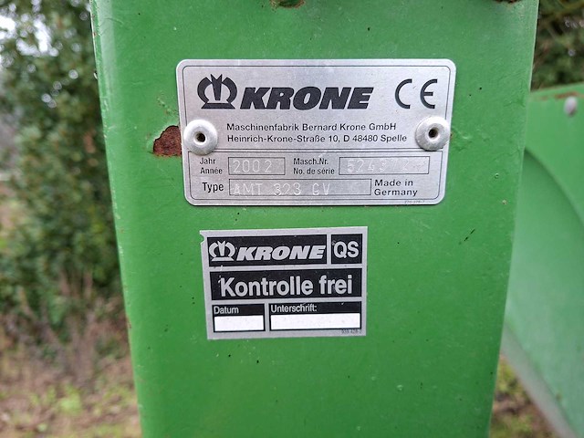 Krone - 2002 - amt323 cv - overige agrarisch - afbeelding 7 van  9