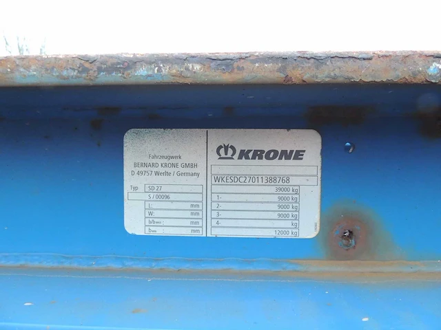 Krone - 2003 - 40' containerchassis - oplegger - afbeelding 8 van  18