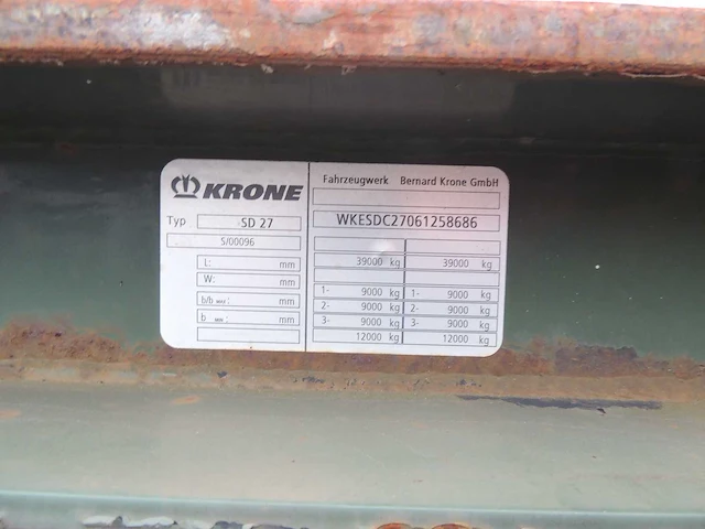 Krone - 2005 - 40' containerchassis - oplegger - afbeelding 6 van  18