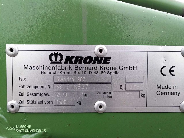 Kroneswadro 907 hooimaken / swath equipment - afbeelding 19 van  19