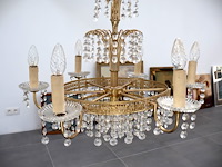 Kroonluchter met geslepen glas - afbeelding 2 van  5