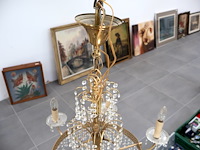 Kroonluchter met geslepen glas - afbeelding 3 van  5