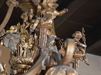 Kroonluster met flora deco - afbeelding 4 van  6