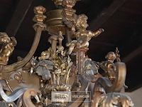 Kroonluster met flora deco - afbeelding 5 van  6