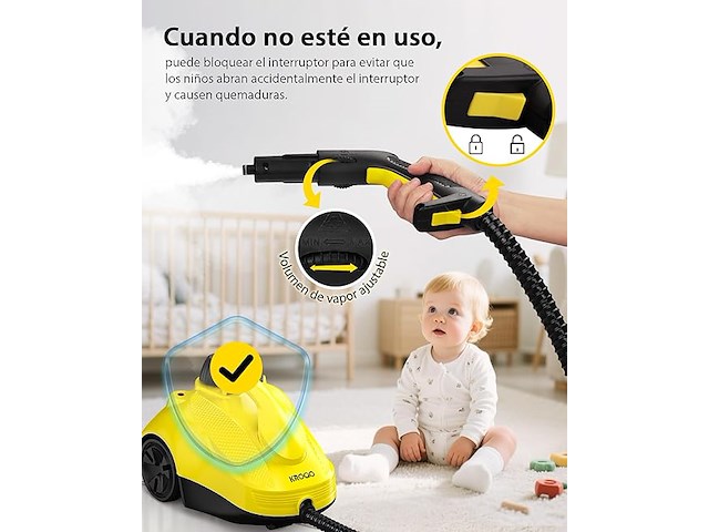 Kroqo stoomreiniger - afbeelding 2 van  5