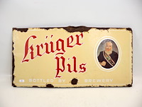 Kruger pils emaille bord