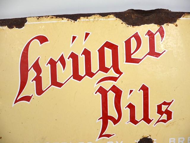 Kruger pils emaille bord - afbeelding 2 van  9