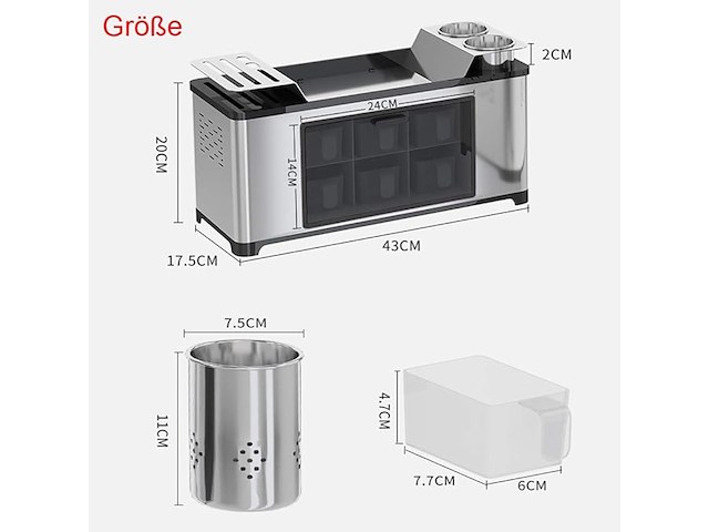 Kruidenrek/opbergrek umi - afbeelding 3 van  5