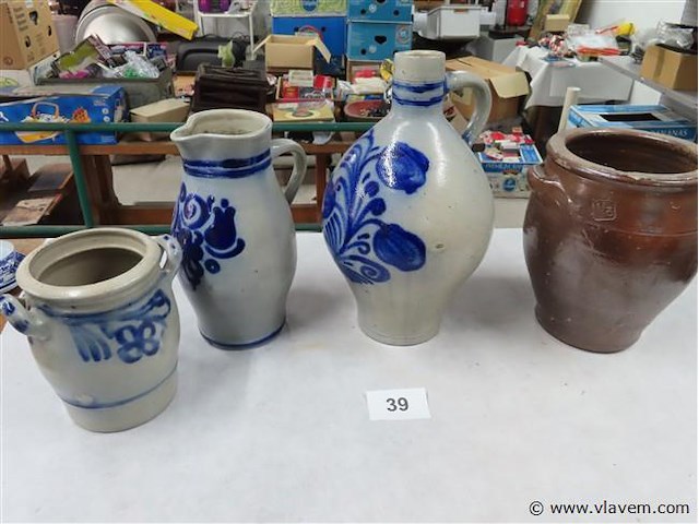 Kruiken en potten 4 stuks - afbeelding 1 van  3