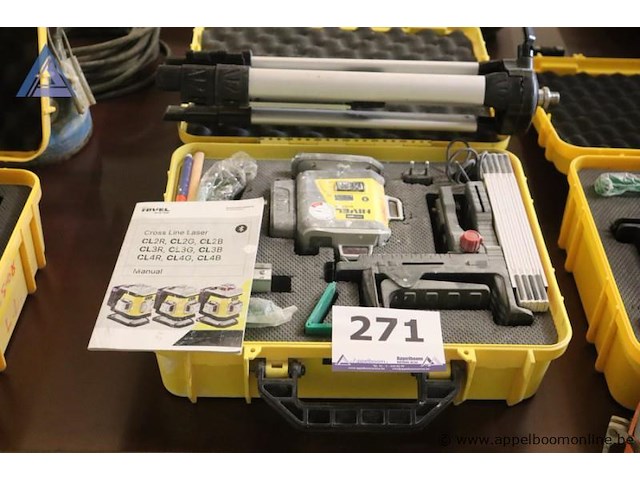 Kruislijnlaser - nivel - reprogeo statief - afbeelding 1 van  4