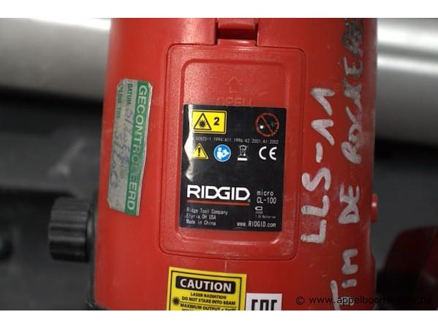 Kruislijnlaser ridgid cl100 - afbeelding 3 van  3