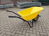 Kruiwagen 90 liter geel - afbeelding 5 van  8