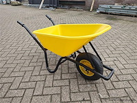 Kruiwagen 90 liter geel - afbeelding 6 van  8