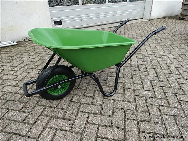 Kruiwagen 90 liter groen - afbeelding 1 van  8