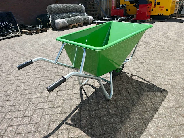 Kruiwagen groen 160l - afbeelding 2 van  7