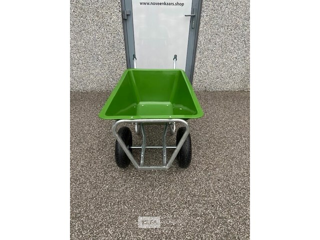Kruiwagen met plastic bak 180l - dubbel wiel - afbeelding 2 van  3