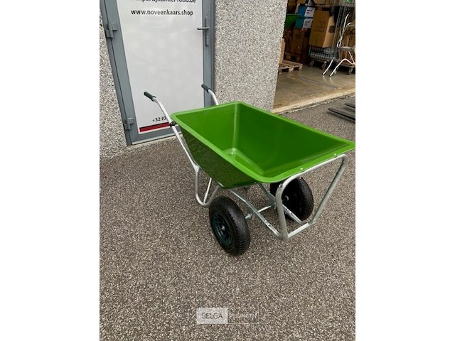 Kruiwagen met plastic bak 180l - dubbel wiel - afbeelding 3 van  3