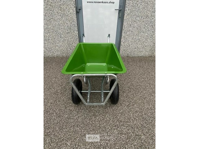 Kruiwagen met plastic bak 180l - dubbel wiel - afbeelding 2 van  3