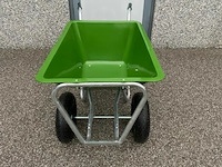 Kruiwagen met plastic bak 180l - dubbel wiel - afbeelding 2 van  3