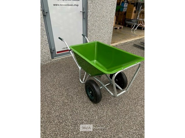 Kruiwagen met plastic bak 180l - dubbel wiel - afbeelding 3 van  3