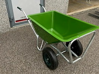 Kruiwagen met plastic bak 180l - dubbel wiel - afbeelding 3 van  3