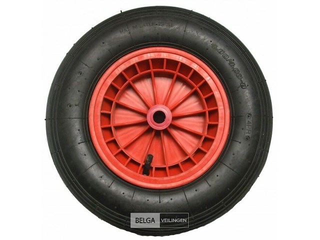 Kruiwagenwiel+ reserveband - afbeelding 1 van  1