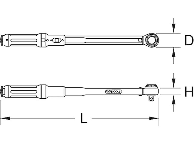 Ks tools 1/2" ergotorque®precision momentsleutel - afbeelding 2 van  6