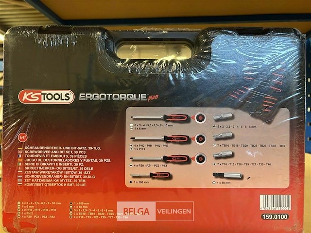 Ks tools ergotor schroevendraaier koffer - 39 stuks - afbeelding 3 van  3