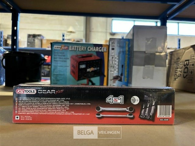 Ks tools ratelsleutelset met dubbele ring - afbeelding 1 van  3