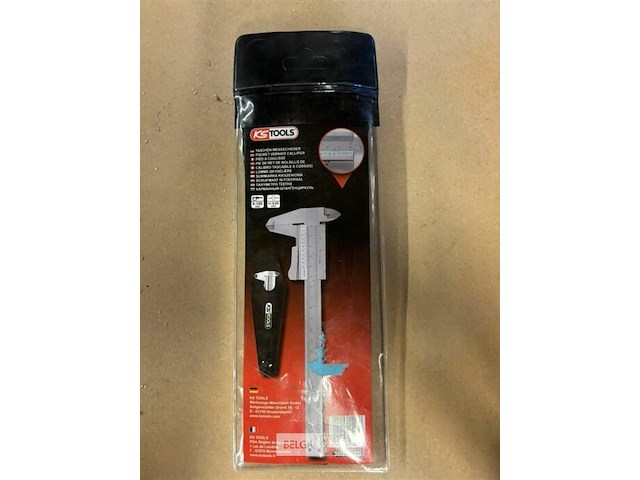 Ks tools schuifmaat in foedraal 0-150mm, 235mm - afbeelding 1 van  3