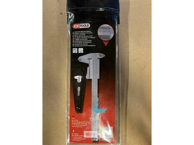 Ks tools schuifmaat in foedraal 0-150mm, 235mm - afbeelding 2 van  3