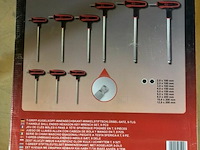 Ks tools t-greep stiftsleutelset binnenzeskant 9-dlg - afbeelding 3 van  3