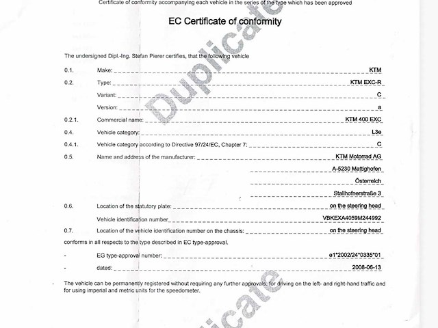 Ktm 400exc motorfiets - afbeelding 5 van  17