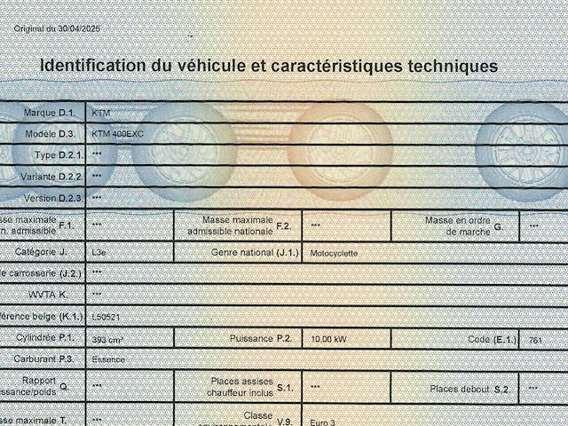 Ktm 400exc motorfiets - afbeelding 13 van  17