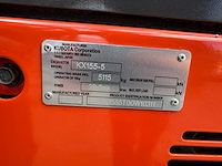 Kubota - 2015 - kx155-5 - midigraafmachine - afbeelding 9 van  9