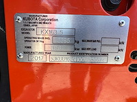 Kubota - 2017 - kx163-5 - midigraafmachine - afbeelding 13 van  14