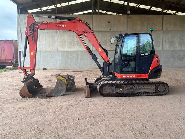 Kubota - kx080-4a2 - tracked excavator - 2019 - afbeelding 8 van  14
