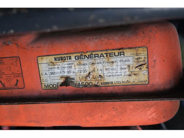 Kubota av4500 generatorset - afbeelding 3 van  8