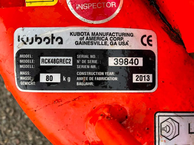Kubota gr2120 zitmaaier - afbeelding 8 van  8