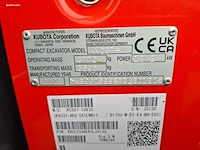 Kubota kx037-4 gl minigraver/rupsgraafmachine.... - afbeelding 84 van  85