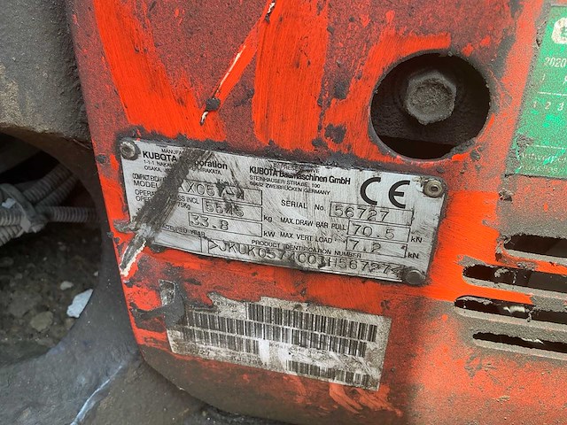 Kubota kx057 rupsgraafmachine - afbeelding 3 van  21