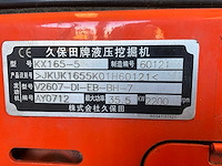 Kubota kx165-5 rupsgraafmachine - afbeelding 8 van  18