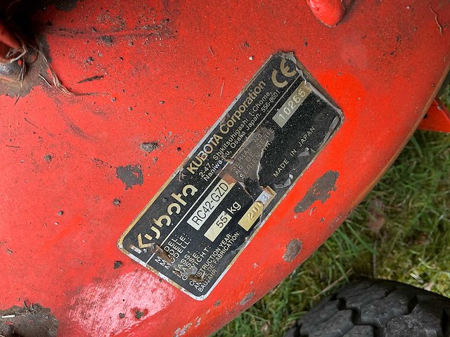 Kubota rc42-gzd hoogkipper - zitmaaier - afbeelding 15 van  15
