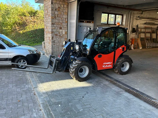 Kubota schuiflader / telehandler kubota kth4815-2 – 146,7 uur – vorken + bak 160 cm - afbeelding 27 van  37