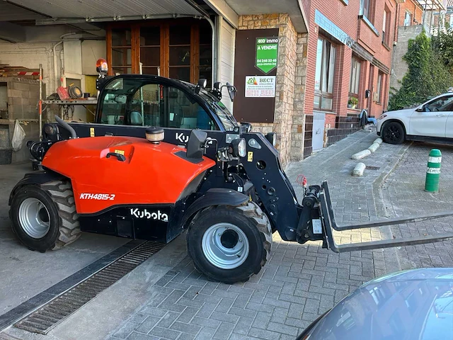 Kubota schuiflader / telehandler kubota kth4815-2 – 146,7 uur – vorken + bak 160 cm - afbeelding 34 van  37