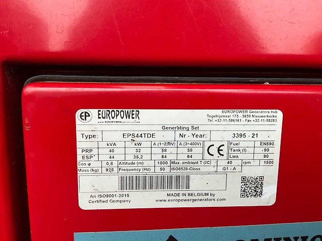 Kubota v3800 t 44kva generatorset - afbeelding 4 van  13