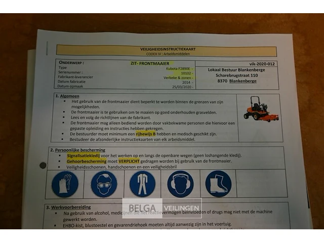 Kubota zitmaaier - afbeelding 15 van  17